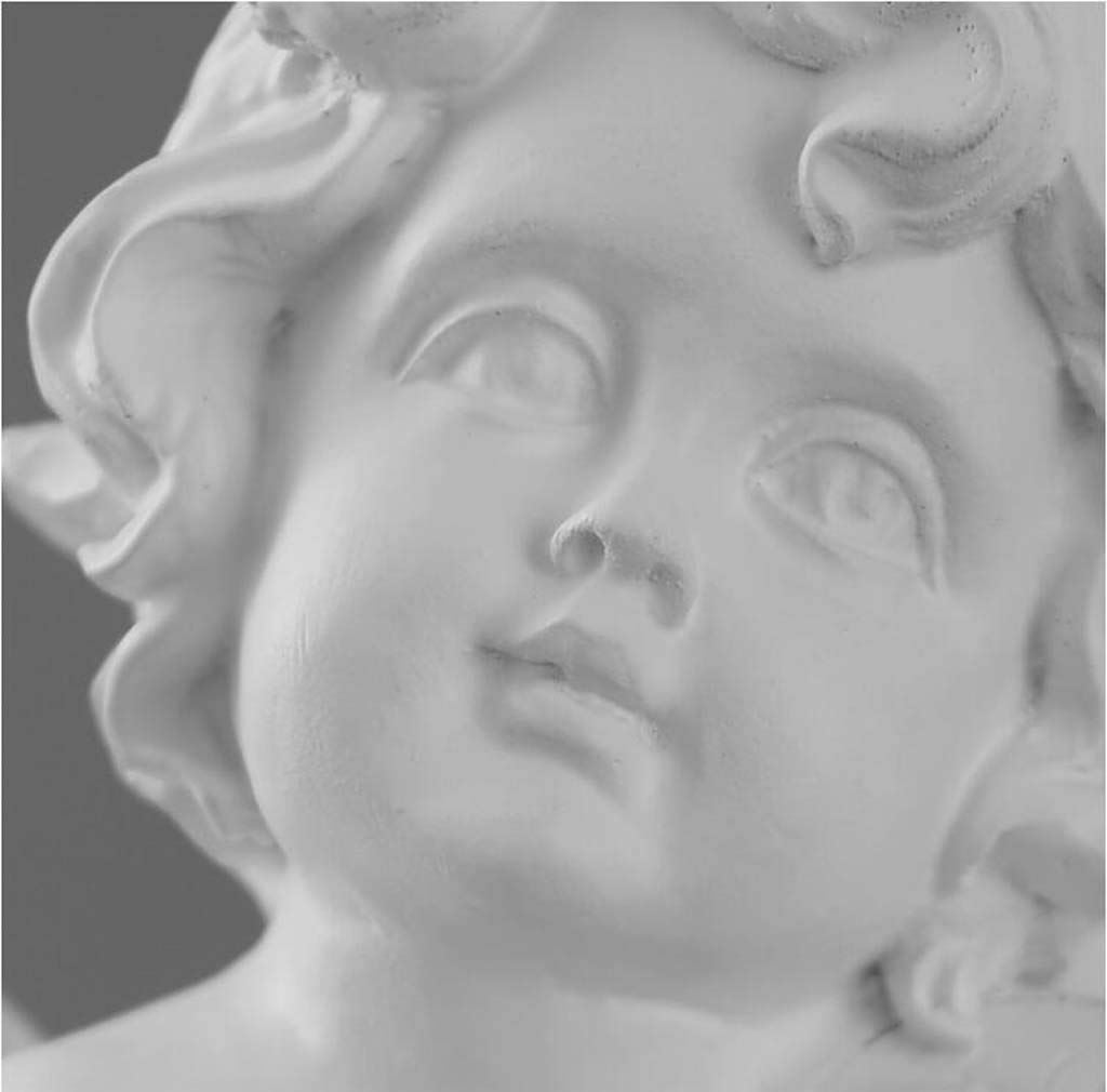 GerRit Scultura statua di angelo da giardino, artigianato in resina modello giardino giardino prato villa decorazione ornamenti H32.2CM
