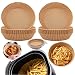 Carta per Pergamena, 50pcs, kajkey®, Carta Pergamena per Friggitrice Antiaderente Usa e Getta, Accessorio per Forno, Carta da Forno, per Friggitrice Ad aria, Padella, Forno e Microonde