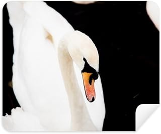 Terrestrial Organism Animal White Swan Cleaning Cloth Screen Cleaner 2pcs Suede Fabric