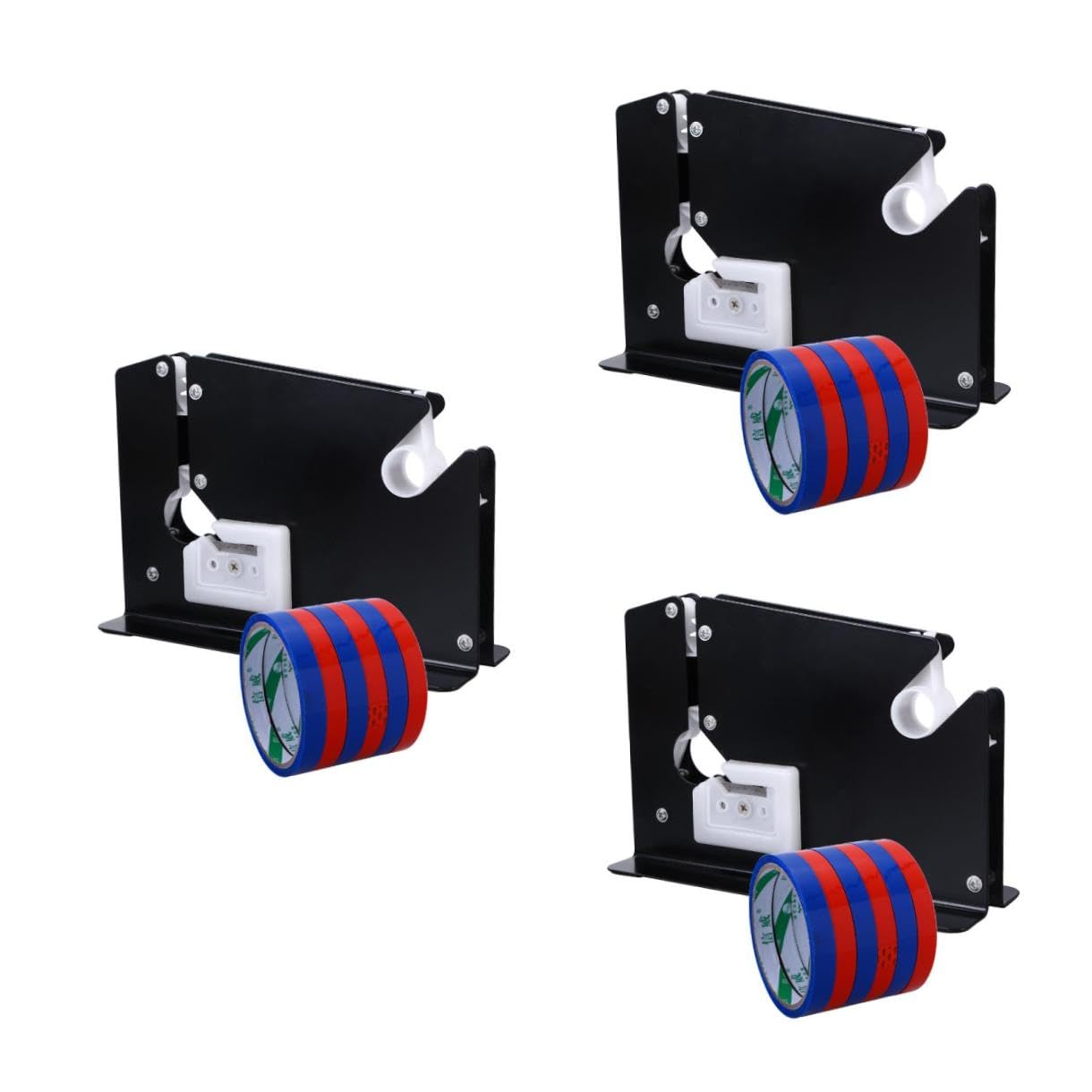 STOBOK 3stücke Metal Tape Dispenser Für Supermärkte Und Geschäfte Ausführung Und Präzise Schneidetechnologie Zufälligen Farben