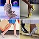 Ersatzspitzen für High Heels,10 Paars Gummi Anti-rutsch Stiftabsätze Ersatz Absätze Fersenspitzen,Schuhe Stiftabsatz Dübel Stöckelschuh Ersatz,8 mm,9 mm,10 mm,11 mm und 12 mm,Schwarz