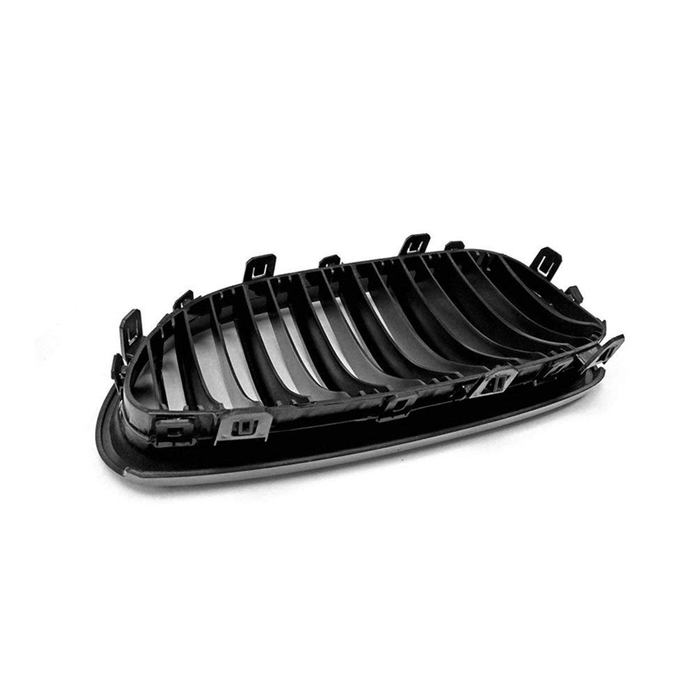 Lewa i prawa kratka podwójna linia + dolna osłona grilla zderzaka, dla BMW, E60 E61 5 seria M Sport 2003-2010 czarna
