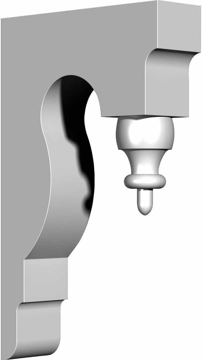 Ekena Millwork BKT02X09X16AB 2 3/4-Inch W x 9 3/4-Inch D x 16-Inch H Aberdeen Bracket