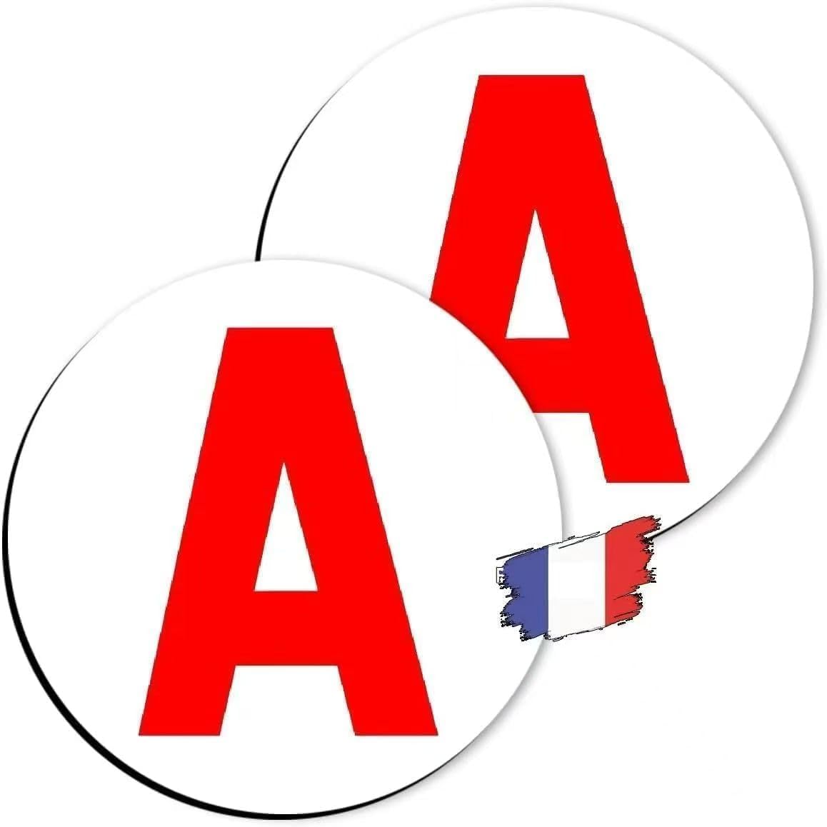 kinoco Disque Magnétique A (2PCS) – Marque Française 2025 – Aimant Voiture Jeune Conducteur