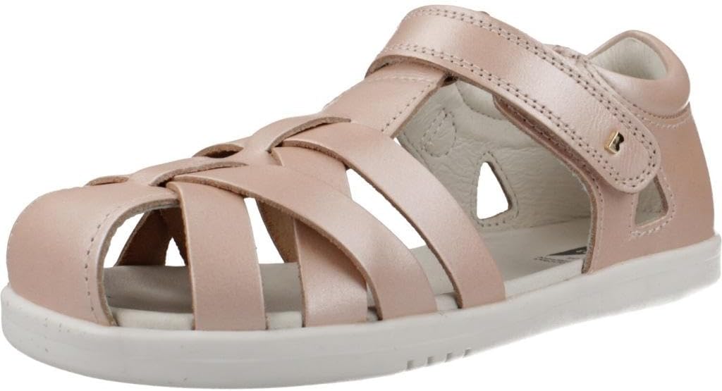 Bobux Kid+ Tropicana II Sandals Seashell Shimmer Quickdry Leather Adjustable Strap