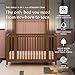 Babyletto Rolli 9-in-1 Convertible All-Stages® Bassinet to Full-Size Crib in Natural Walnut, Greenguard Gold Certified, Portable & Adjustable with Select Conversion kit and Pads Included