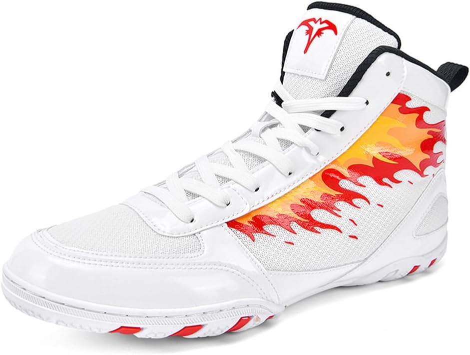Men's Boxing Shoes High Top Wrestling Martial Arts Training Shoes Barefoot Lightweight Fighting Boots