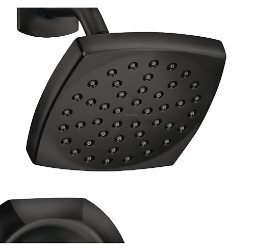 Moen Lindor 82504BL Matte Black 1-Handle Bathtub and Shower Faucet