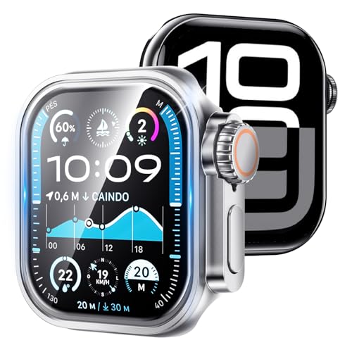 uUltraɂȂI?vMagic John Apple Watch 10 P[X 42mm AbvEHb` 10 یJo[ KXtB ̌^ Apple Watch V[Y 10 Ή ϏՌ Sʕی ^ ȒP ߗ wh~ 