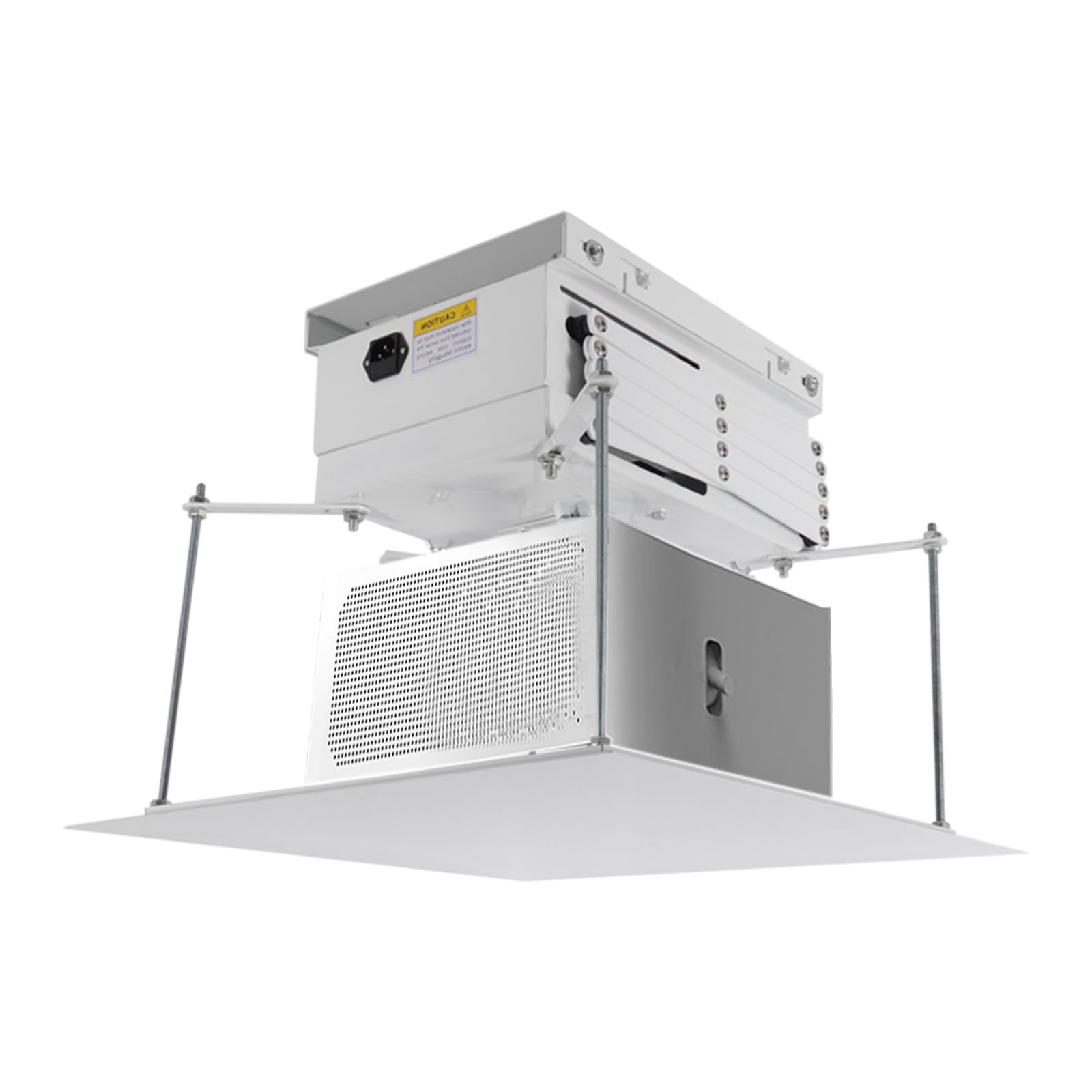 Supporto motorizzato per proiettore, 35 x 28 x 16 cm, portata fino a 10 kg, con telecomando per scuole, sale conferenze, studi ascensore da soffitto