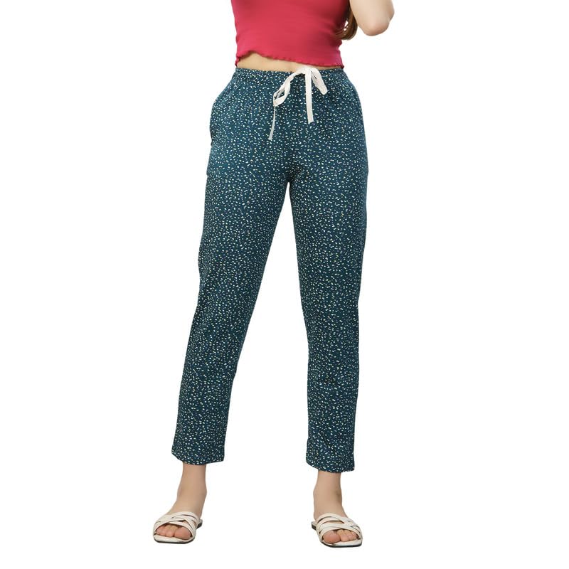 trylo Riza Hosiery Fabric Relaxed Fit Printed Full Length Pyjama/PJ-9186-picture-29