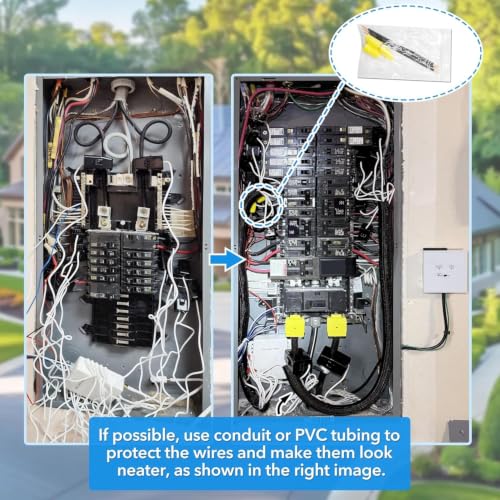 Image of Smart Home Energy Monitor with 8 50A Circuit Level Sensors, Measure Power Usage in Real-Time, History with App (8 50A Circuit Level Sensors) - Compatible with Home Assistant