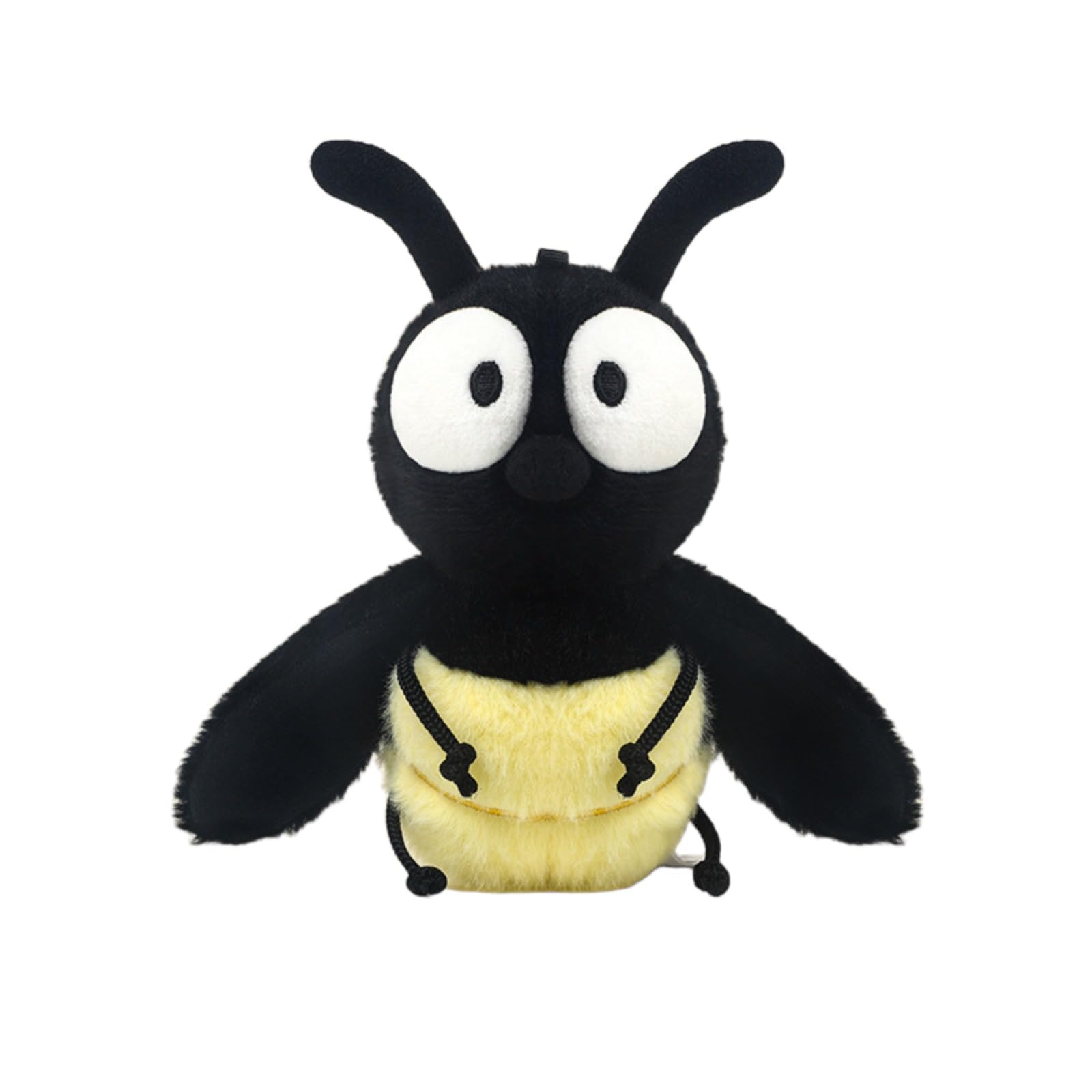 JORCEDI Fly Stuffed Animal,Small Insect Plush Toy,Realistic Cuddly Comfortable Doll,Flies,Mosquitoes,Bees,Cockroaches,Room Decor,Playful Gift for Boys Girls Teens,Playing & Cuddling (Fireflies)