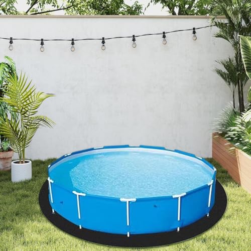 Tapis de piscine rond robuste pour bâche de base de rechange de jardin - 3