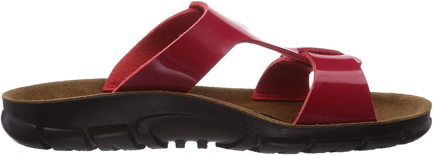BIRKENSTOCK Classic Saragossa Birko-Flor, damskie sandały z paskiem na kostce, z obcasem klinowym