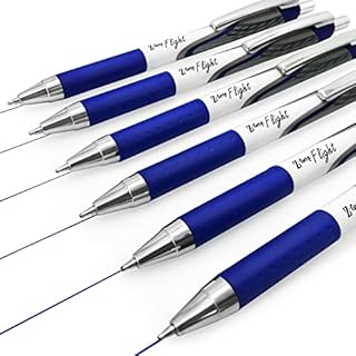 Zebra Classic Z-Grip Flight Ballpoint Pens - 1.2mm - Blue Ink - Pack of 6