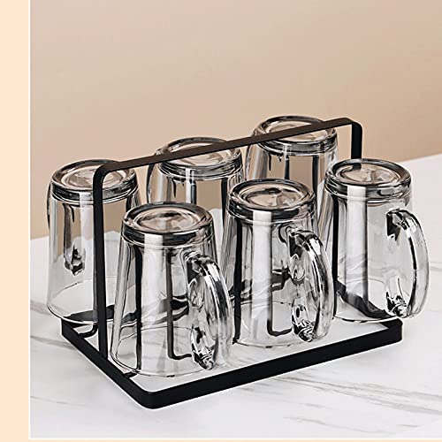 Set de 6 vasos de vidrio TOMYEUS para whisky 10 oz miniatura 7