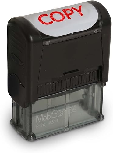 Sello de goma autoentintado, tinta roja recargable preinstalada con frases comerciales populares (copia)