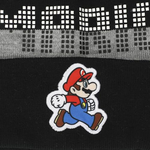 Bonnet et gants Mario enfant ensemble hiver multicolore taille unique