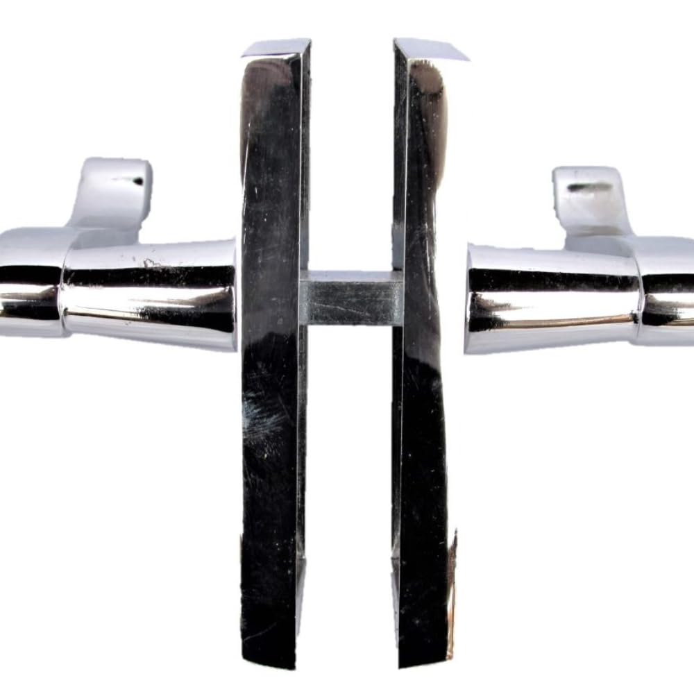 Discount Hardware UK Door Handles Internal Sets - Polished Chrome Door Handle for Modern Doors, House Design, Victorian Scroll 5 Pack - 118mm Long