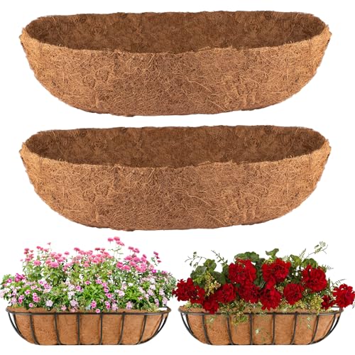 HAOVZRI 2Pcs Trough Coco Liner 36