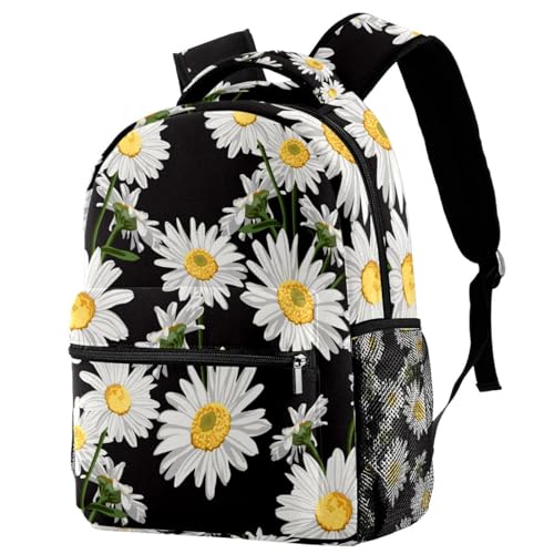 Sac à dos d'école fleurs de camomille pour en finir avec le désordre scolaire