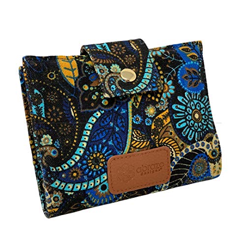 Essential Oil Carrying Case Pouch for doTERRA, Young Living Roller bottles for Aromatherapy Travel (Azul)