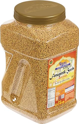Rani Fenugreek (Methi) Seeds Whole 128oz (8lbs) 3.62kg Bulk PET Jar, Trigonella foenum graecum ~ All Natural | Vegan | Gluten Friendly | Non-GMO | Indian Origin, used in cooking & Ayurvedic spice - Thumbnail 4
