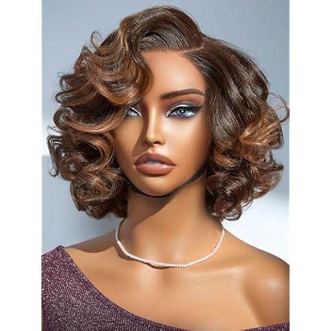 LUVME HAIR Mature Boss Brown Ombre Highlight Loose Wave Glueless Minimalist HD Lace Wig Ready To Go Cover