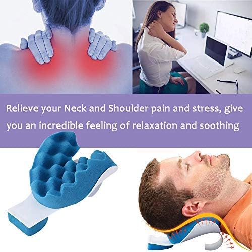 AVIUDHE Chiropractic Pillow, Cervical Pillow Neck Traction Device, Neck Massage Cervical Pillow, Neck Support Pillows for Pain Relief, Neck and Shoulder Pain Relief Support, Cervical Spine Alignment - Image 3