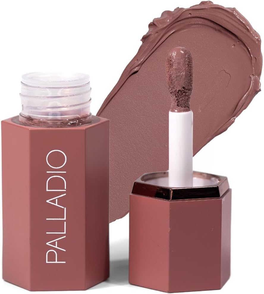 Liquid Blush for Cheeks & Lips 2-in-1 Makeup Face Blush, Weightless Cream Formula, Smudge Proof Long-Wearing Pigmented, Natural Look Makeup Face Blushes, Dewy Finish, Dusty Rose