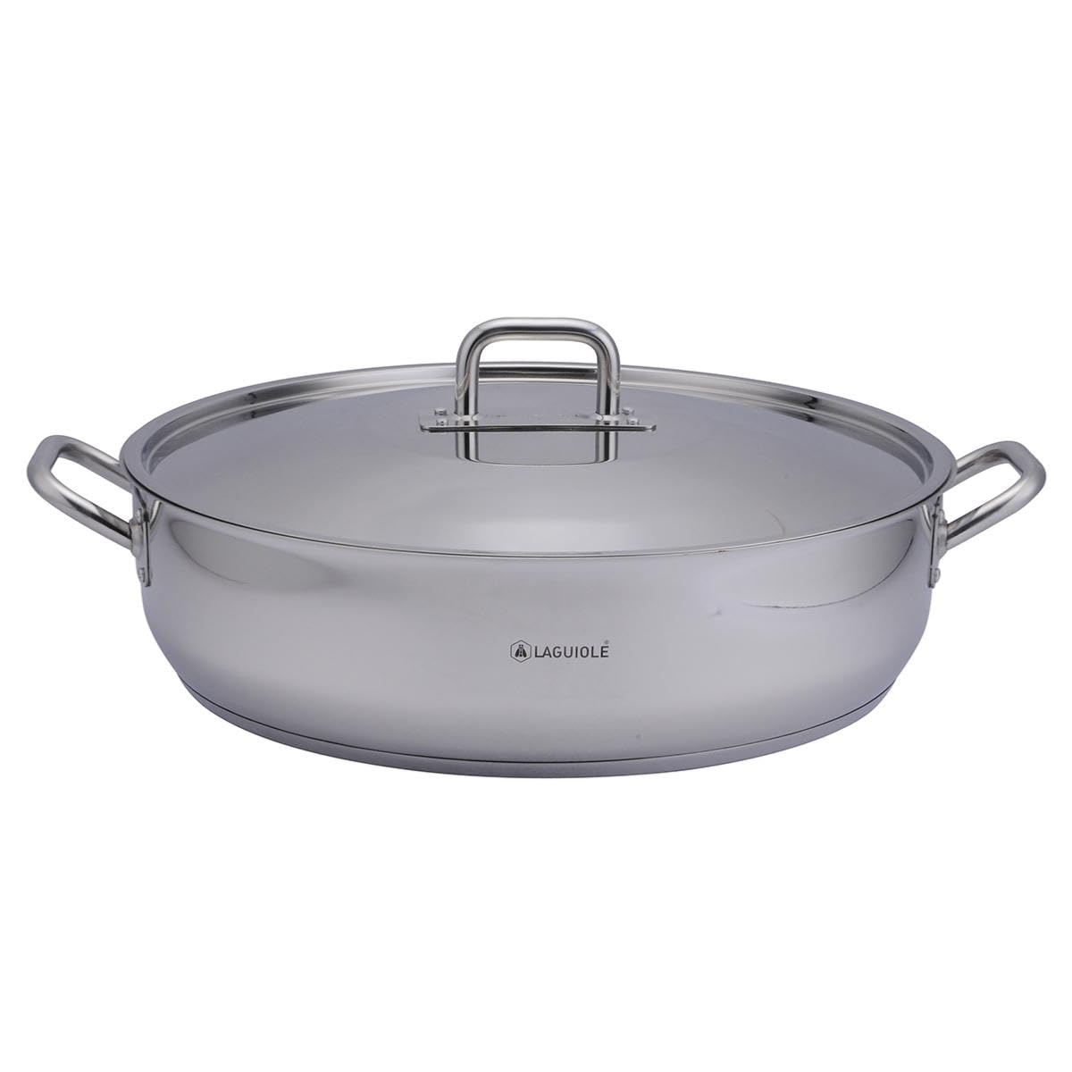 Laguiole Cuisson Sautoir Inox 50cm, sautoir professionnel, 26L, induction