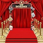 Peryiter 10 Pcs Movie Night VIP Porch Sign Banner Welcome Porch Sign Banner Red Carpet Party Decoration Theater Awards Night Birthday Supplies - Image 3