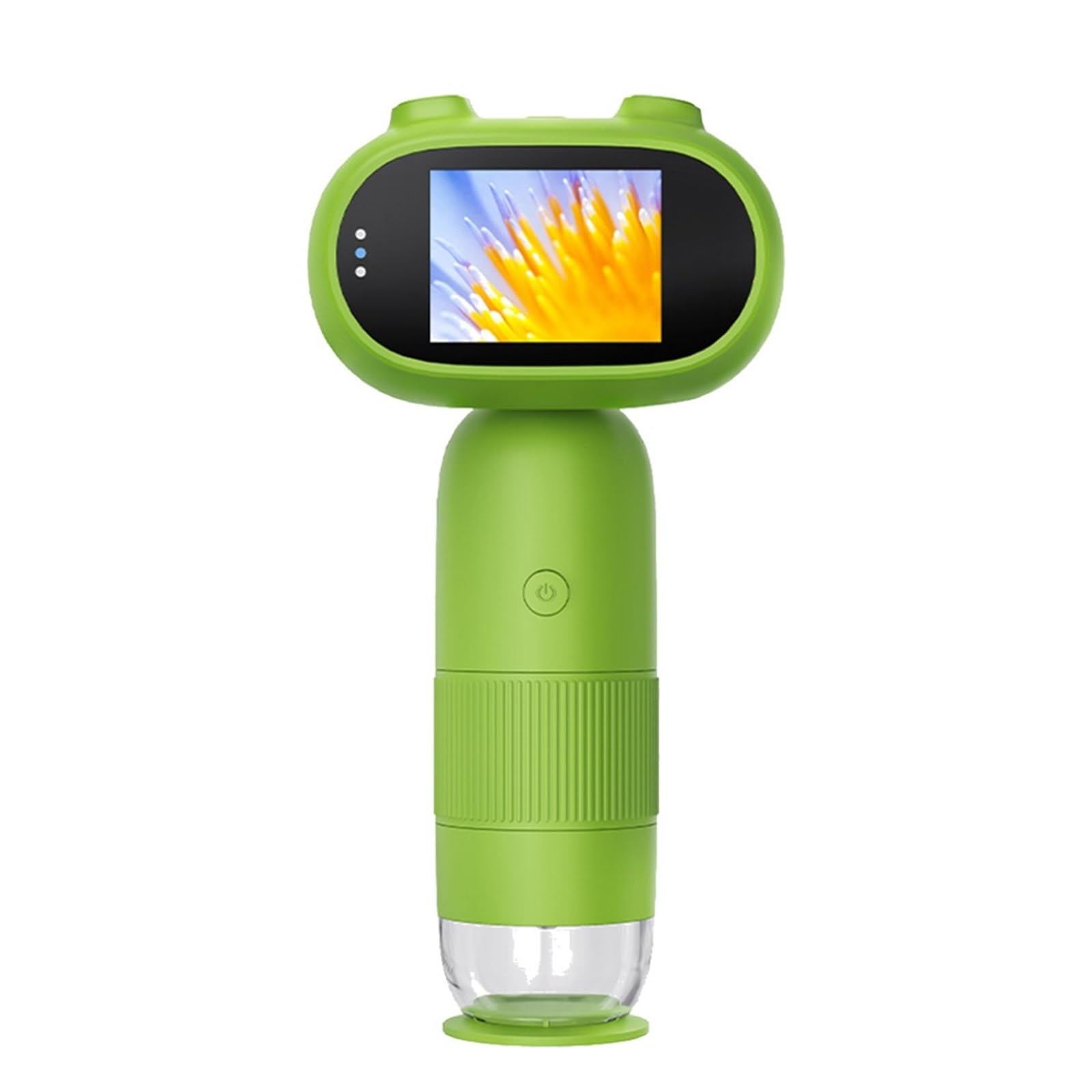 Microscopio Digital de Laboratorio for niños 1000 aumentos, microscopio electrónico con Pantalla IPS 2 Pulgadas, cámara Lupa y función Foto Video 8 Luces LED
