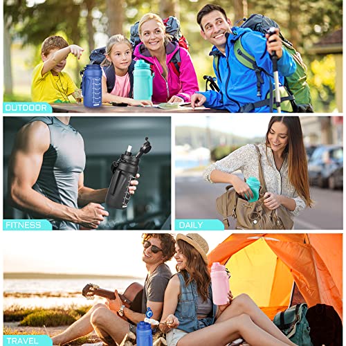 Nefeeko Collapsible Water Bottles, 1.5L Reusable Collapsible Water Bottle For Travel Leakproof, Bpa Free Foldable Silicone Water Bottles With Straw For Traveling Sport Gym Camping Hiking #TOP5