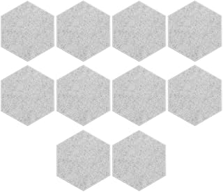 10pcs Hexagon Acoustic Panels for Wall Sound Absorbing Polyester