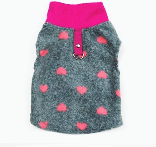 Suéter para perro, suave chaleco de felpa con anillo para correa, chaqueta de invierno para perros pequeños, cachorros, gatos, Chihuahua, Yorkshire,