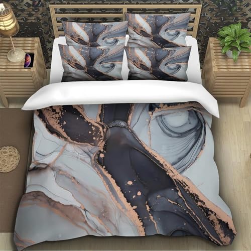Housse de couette art abstrait fluide pour chambre d'ado cocon - 5