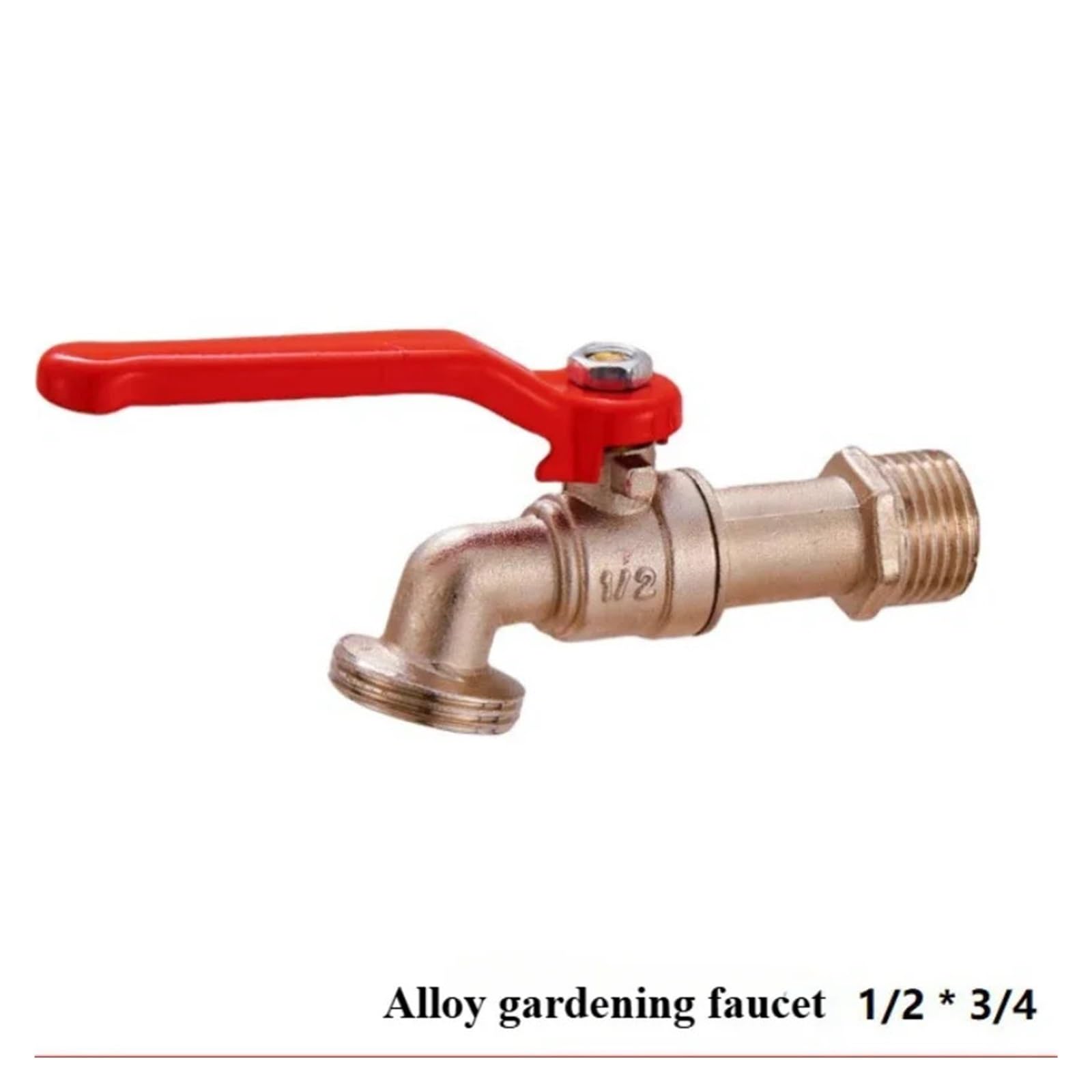 Rubinetto da giardino esterno 1/2'' e 3/4'', rubinetto nel cortile, for irrigazione, rotto Rubinetti da Esterno(6-point skin DN20)