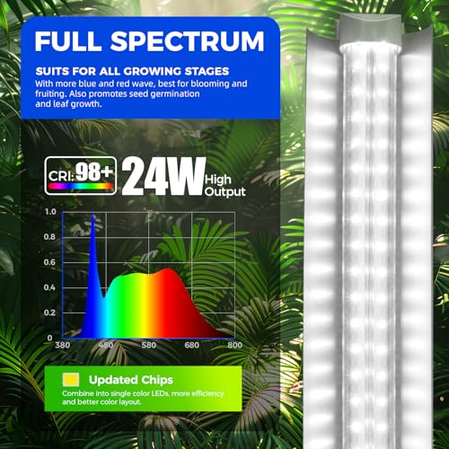 Barrina 144W T8 LED Grow Light (6-Pack)
