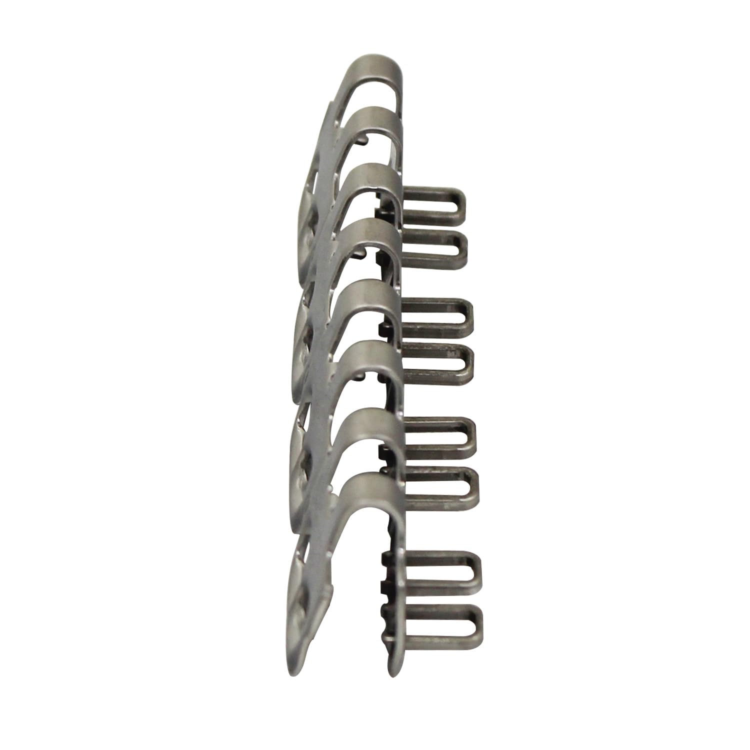 2pcs Giunzioni meccaniche per nastri trasportatori per nastro trasportatore di gomma giunzione metallica riparazione domino giunzione a scatto giunzione di testa (400mm)