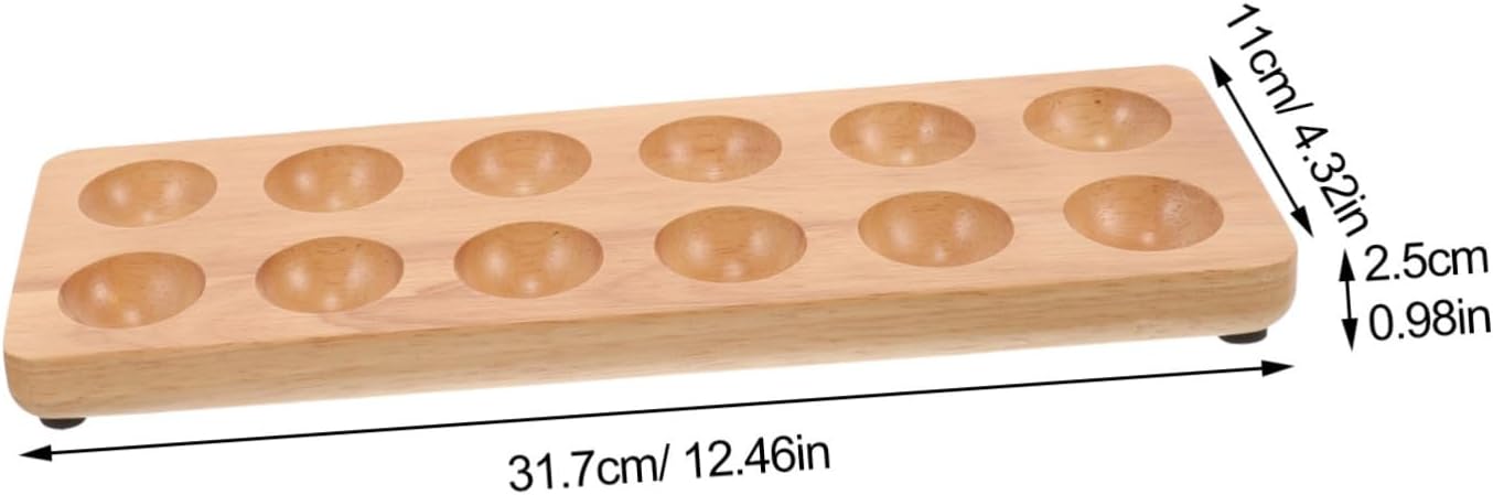 Angoily Holder Storage Tray Container for Kitchen and Refrigerator -breakage Design Sophisticated Acacia Finish