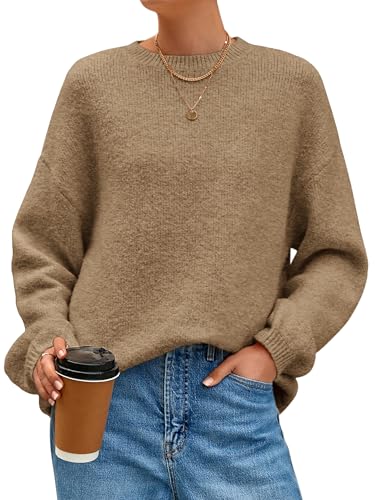 MASCOMODA Long Sleeve Crewneck Pullover Oversized...