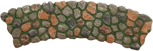 Miniatura 2 de Treasure Gurus - Mini pasarela de adoquines curvada para jardín de hadas, accesorio de decoración de casa de muñecas