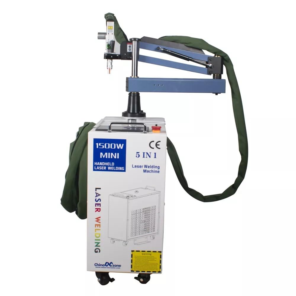 1500W 5 en 1 máquina de soldadura láser de fibra, limpieza/corte/soldadura/soldador de batería, 6 modos de soldadura