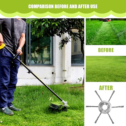 7\" Inch Gas Trimmer Head – Universal Steel Wire Weed Eater Brush Cutter Trimmer Head for Lawn Mowers, Heavy-Duty Replacement Fits Stihl, Husqvarna, Echo with Install Kit - Thumbnail 5