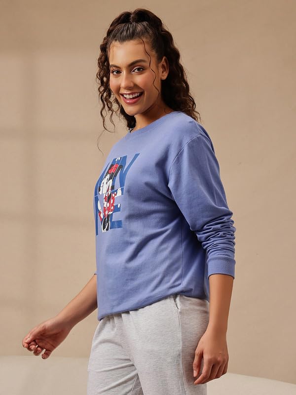 Image of Clovia Women's Terry Cotton Winterwear Sweatshirt