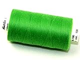 Marke: mettler - Mettler-Seralon Polyester Allgemeine Nähgarn 1000 m 1000 m 1099 Licht Kelly – Pro Spule + Gratis Minerva Crafts Craft Guide