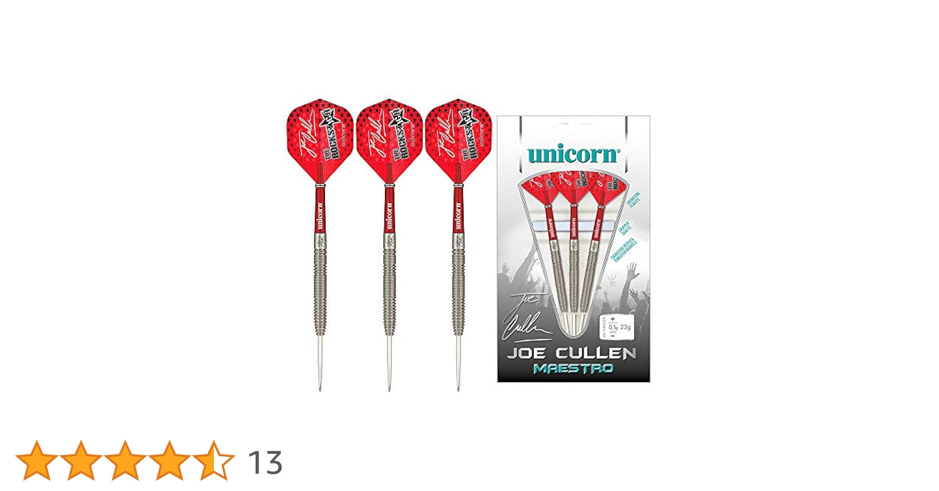 Unicorn Darts Joe Cullen Maestro 90 Percent Tungsten Steel