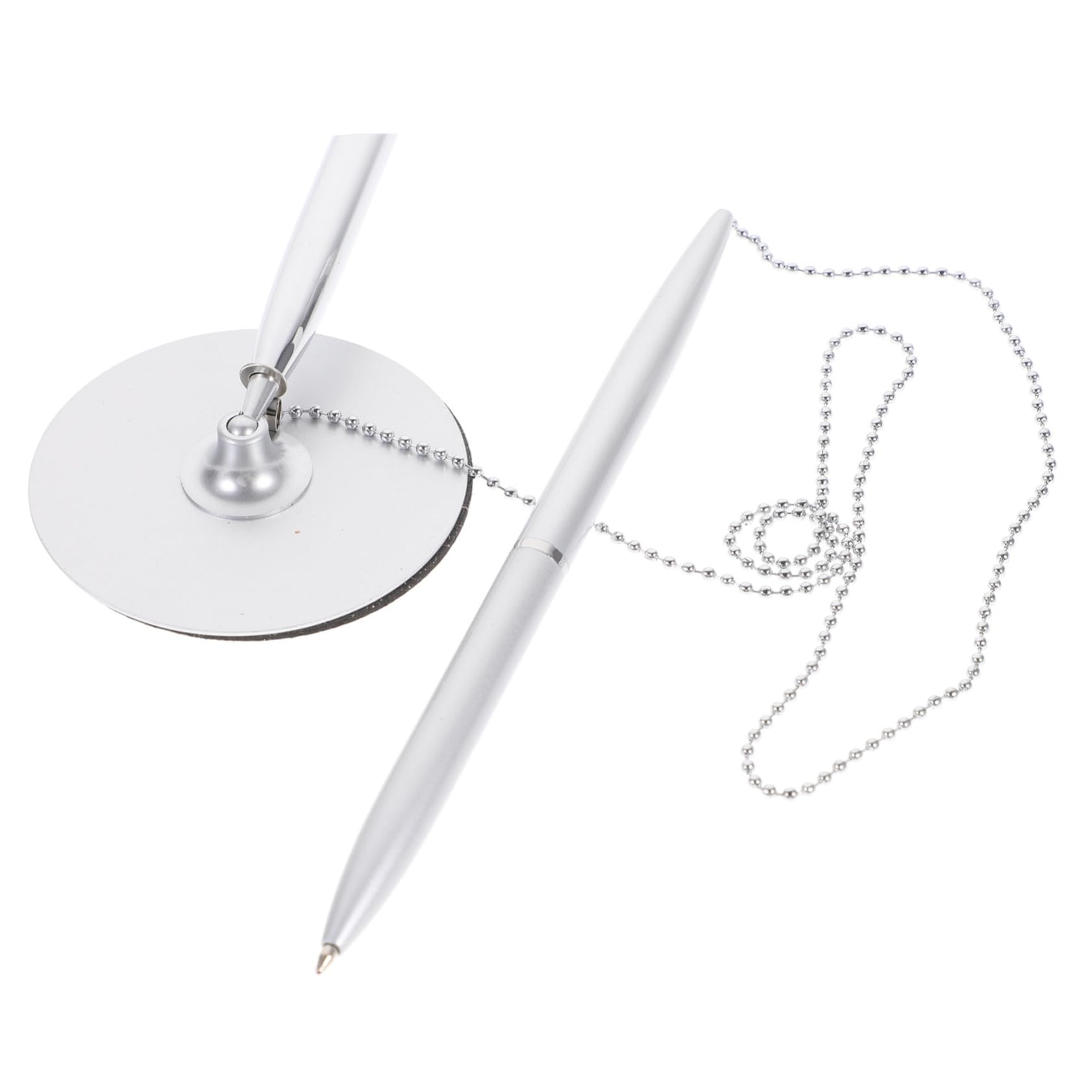 LIFKOME Pens Ballpoint Pen Secure Pen Desk Pen with Chain Desktop Pens Signature Ballpoint Pen for Business Office Hotel Lobby Retail Store Supplies Pen Stand Ballpoint Black Pens Black